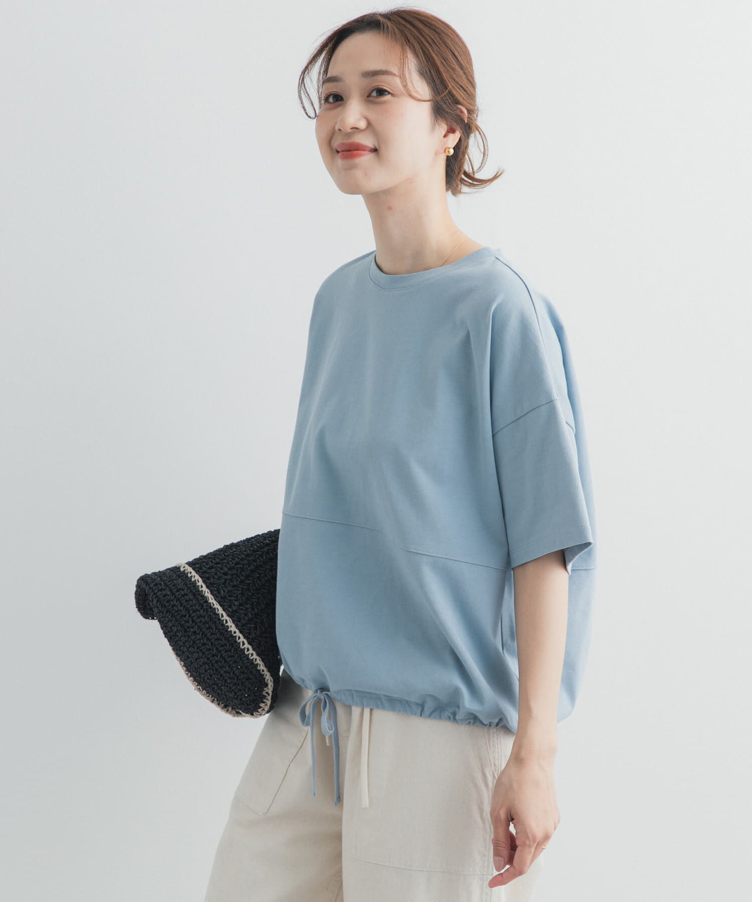 URBAN RESEARCH DOORS「ヘムドロストプルオーバー」|Tシャツ・カットソー|