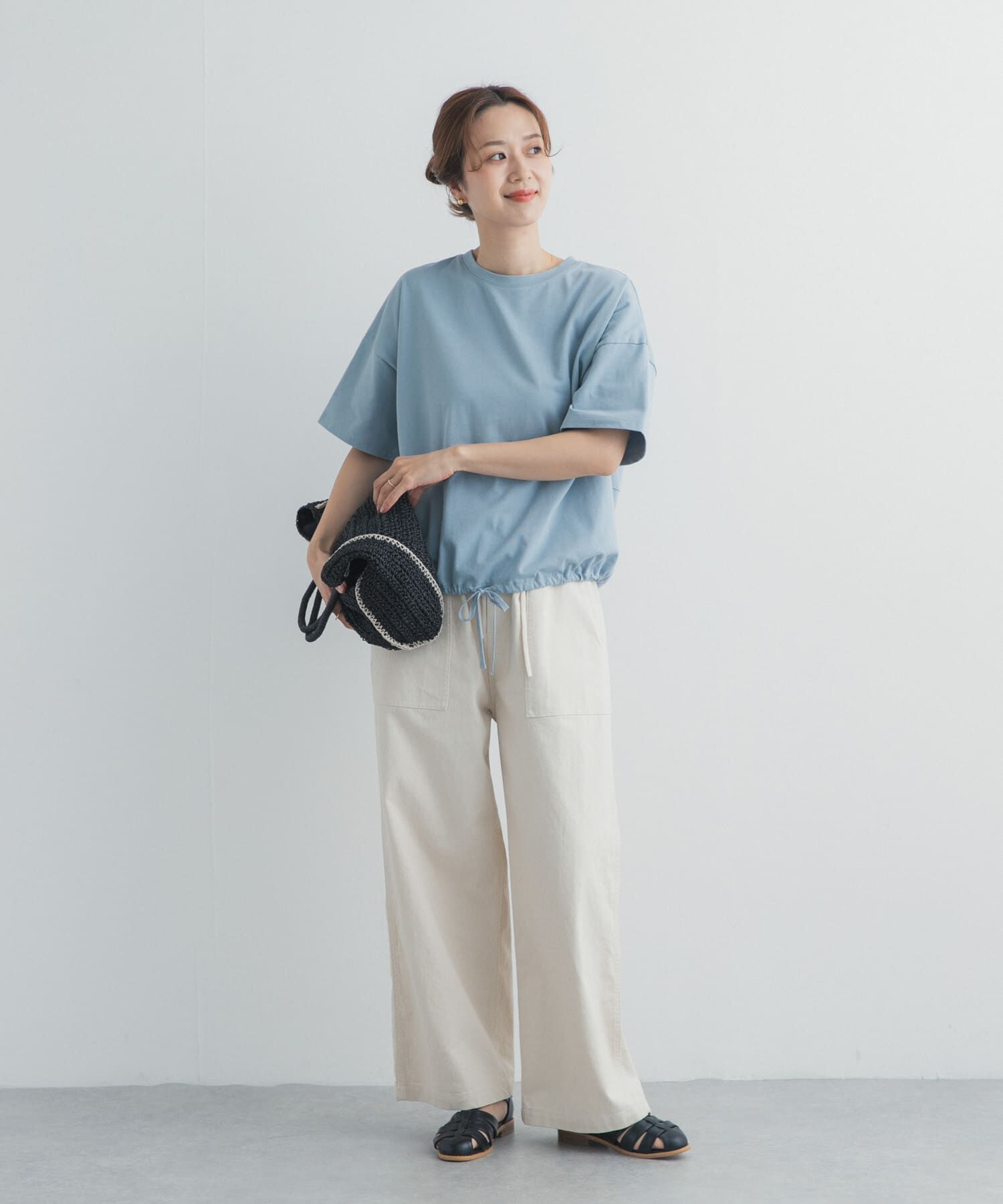 URBAN RESEARCH DOORS「ヘムドロストプルオーバー」|Tシャツ・カットソー|