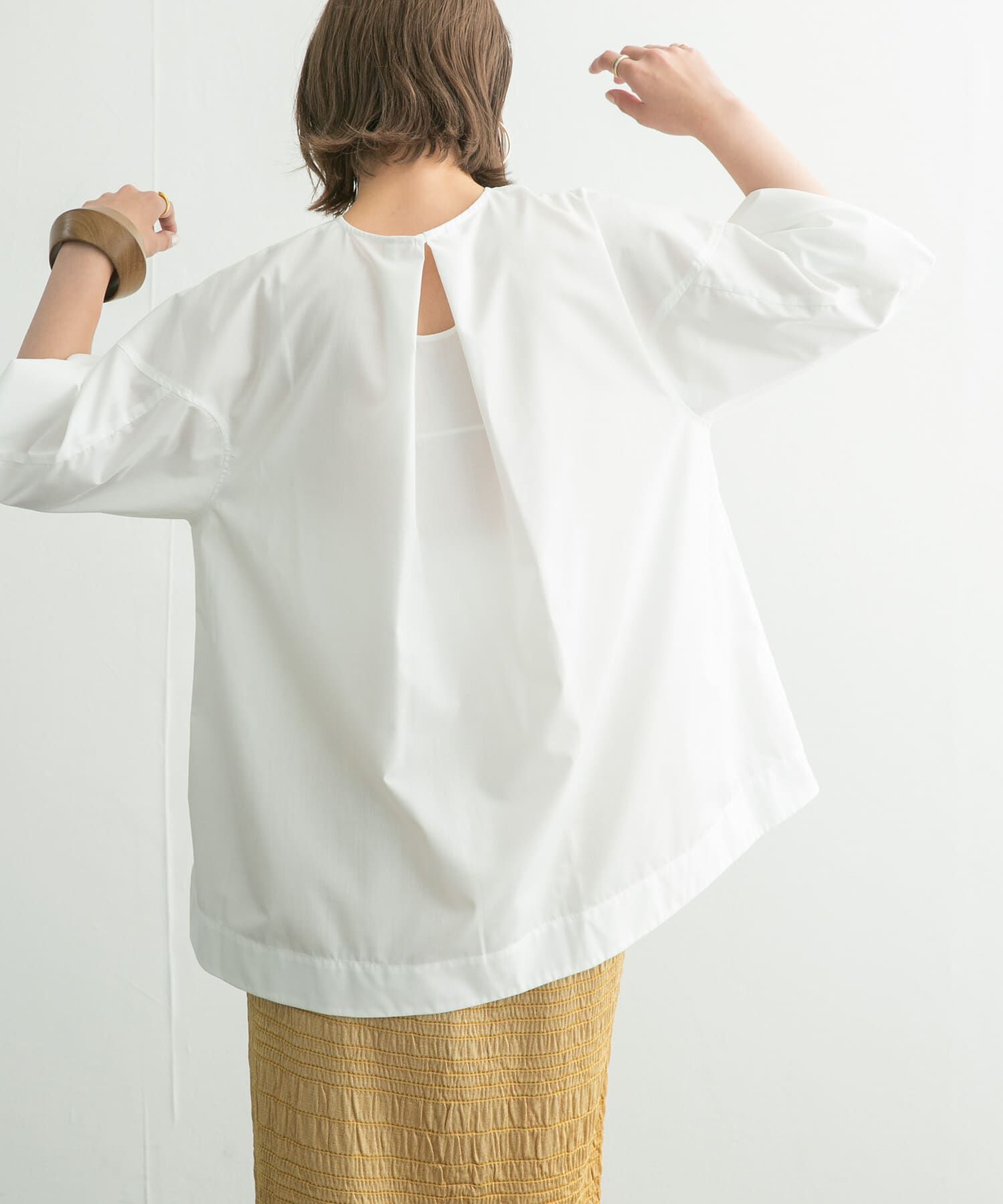  「フロントドロストブラウス」|シャツ・ブラウス|