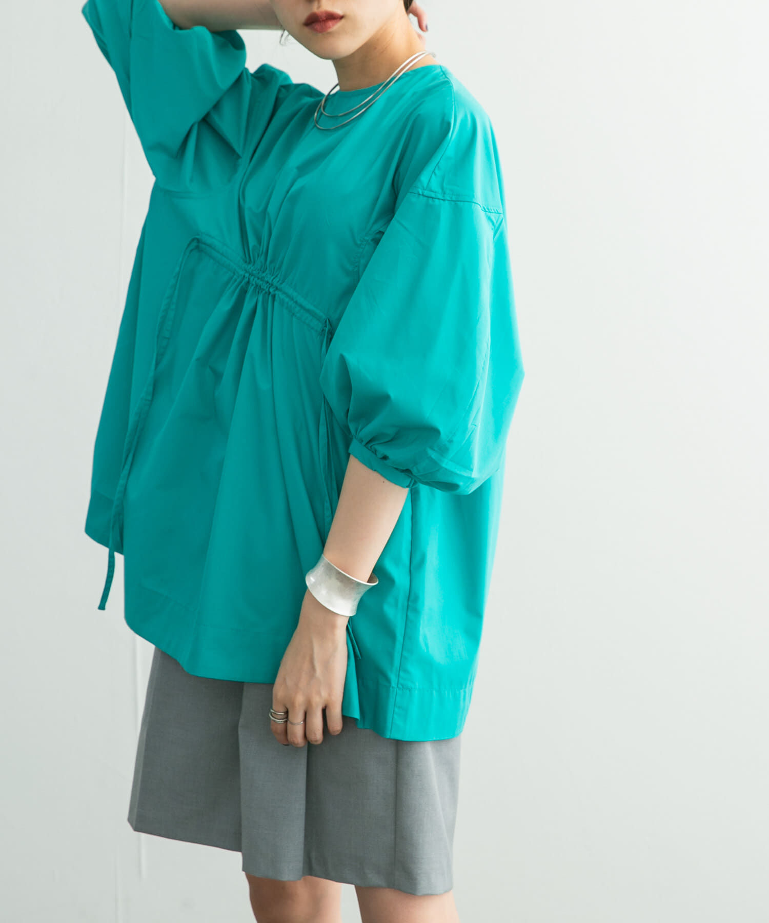  「フロントドロストブラウス」|シャツ・ブラウス|