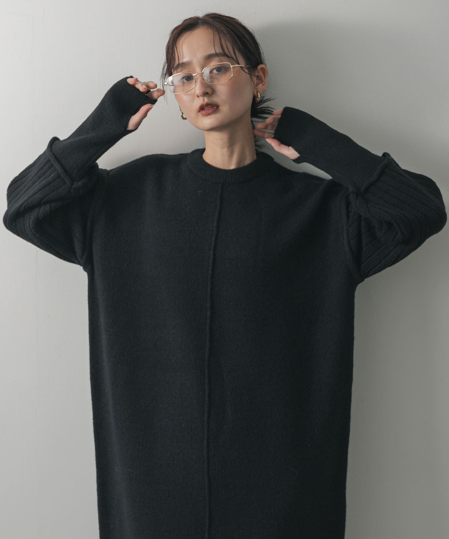 SENSE OF PLACE by URBAN RESEARCH「センターシームサムホールニットワンピース」|ワンピース|