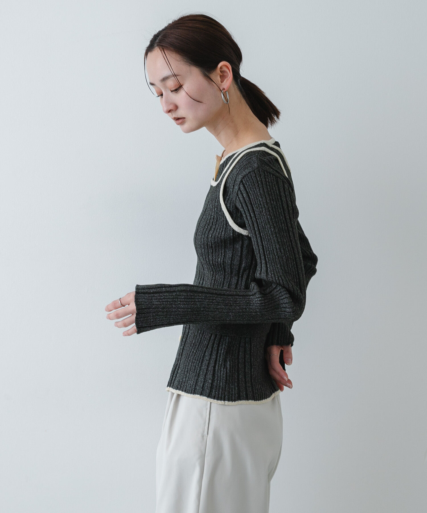 SENSE OF PLACE by URBAN RESEARCH「『洗濯可』2WAYニットアンサンブル」|ニット・セーター|