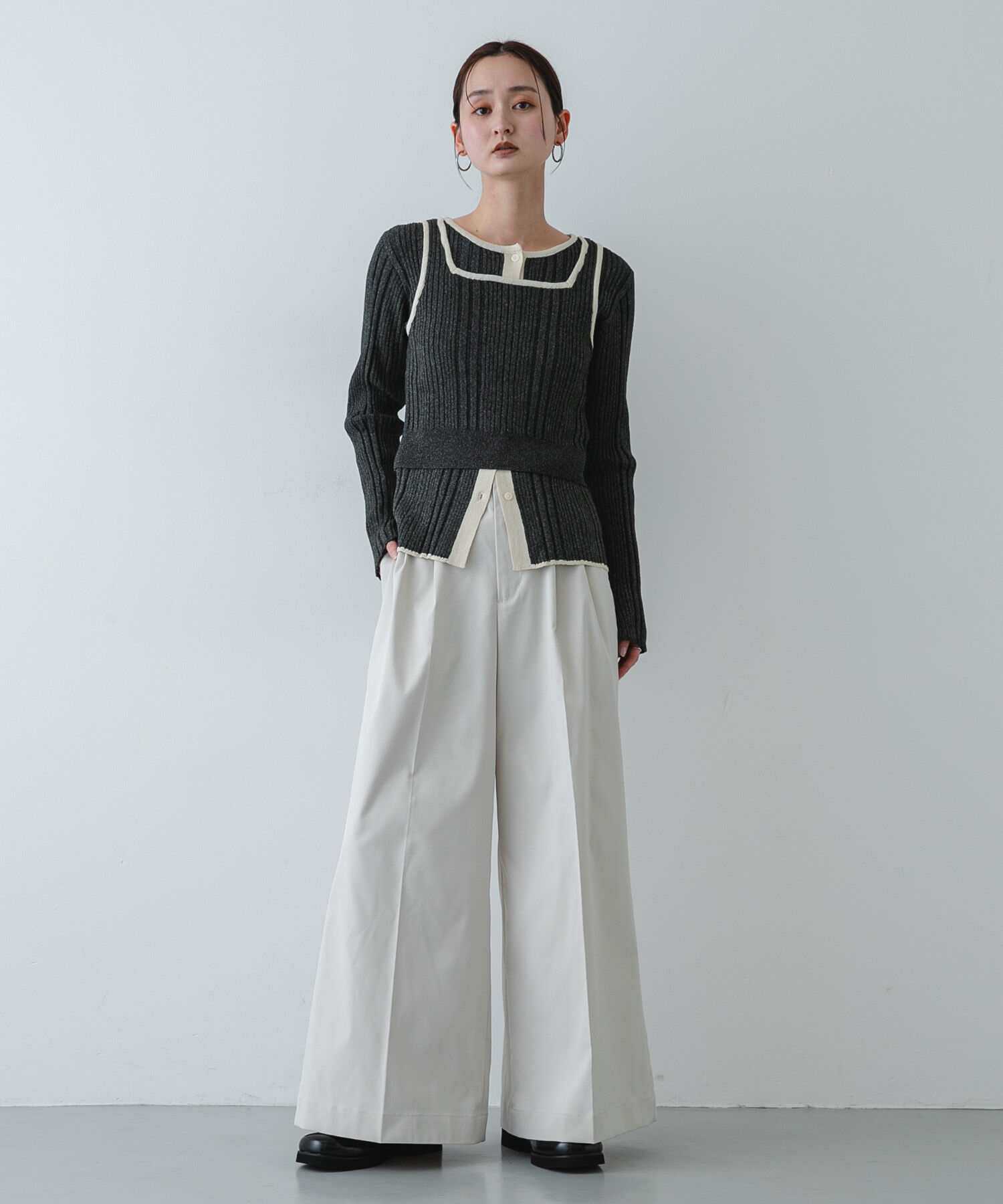 SENSE OF PLACE by URBAN RESEARCH「『洗濯可』2WAYニットアンサンブル」|ニット・セーター|