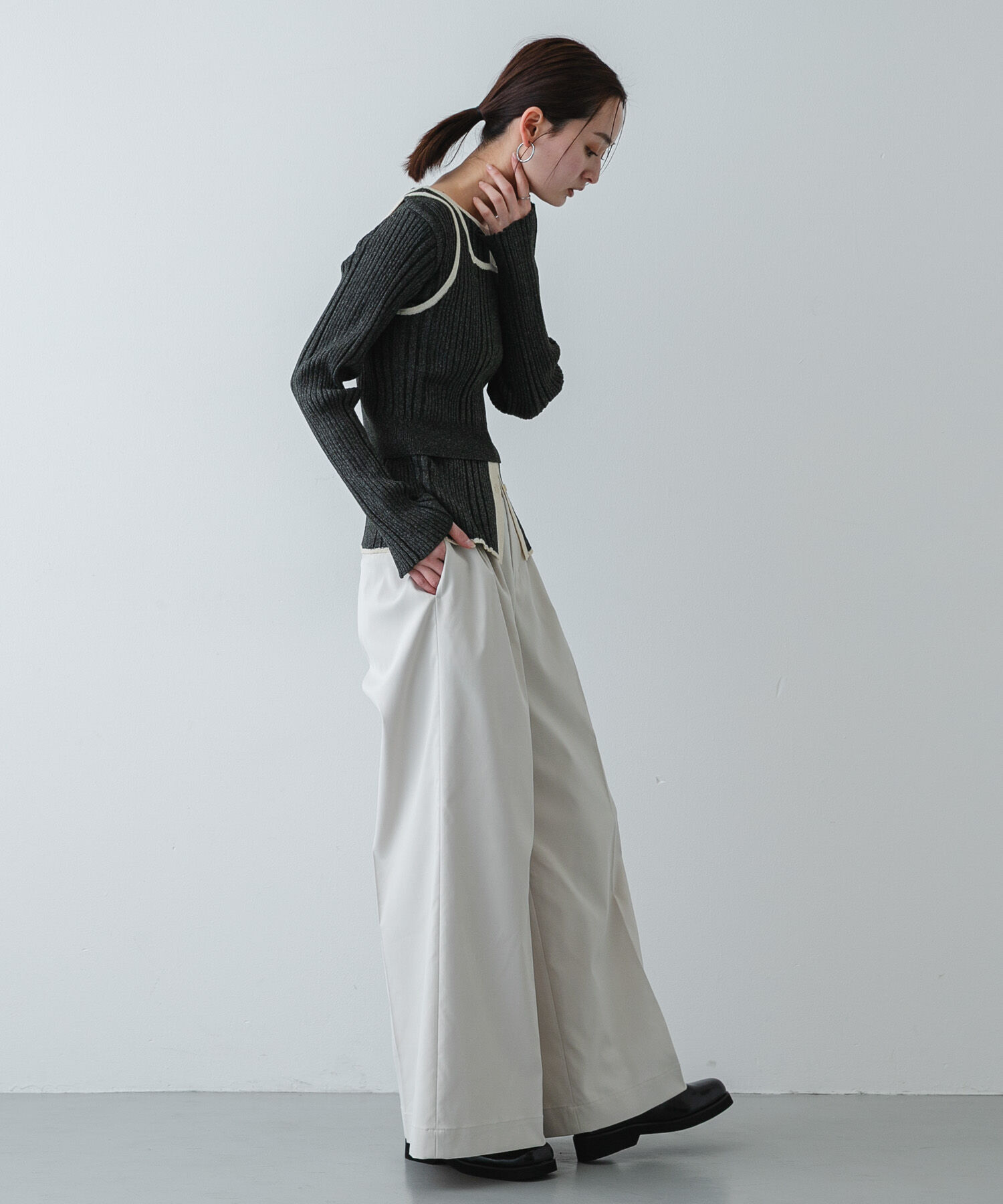 SENSE OF PLACE by URBAN RESEARCH「『洗濯可』2WAYニットアンサンブル」|ニット・セーター|