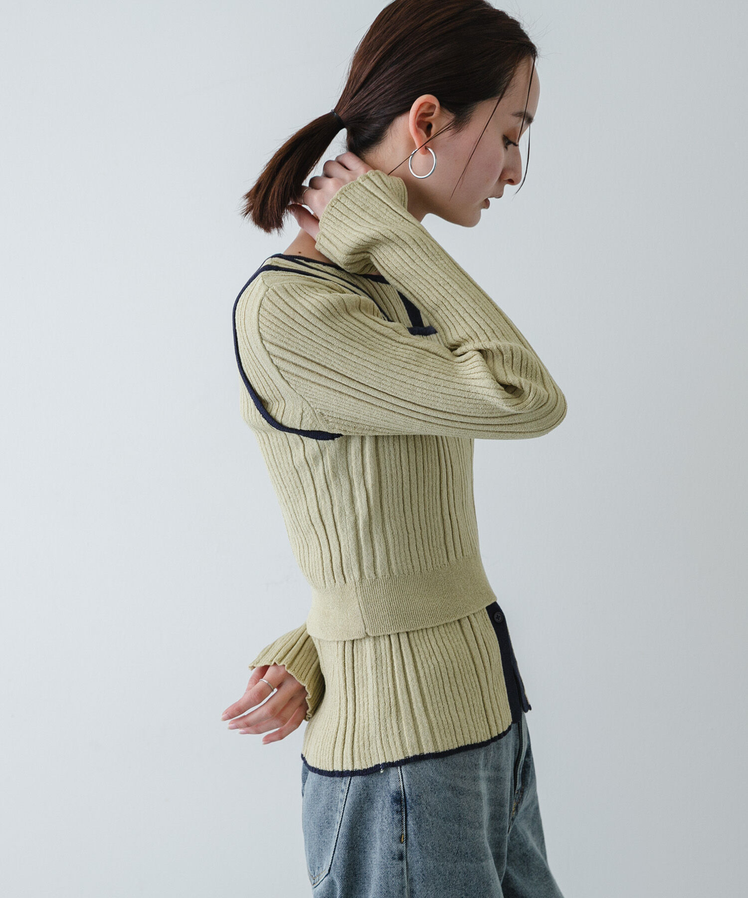 SENSE OF PLACE by URBAN RESEARCH「『洗濯可』2WAYニットアンサンブル」|ニット・セーター|