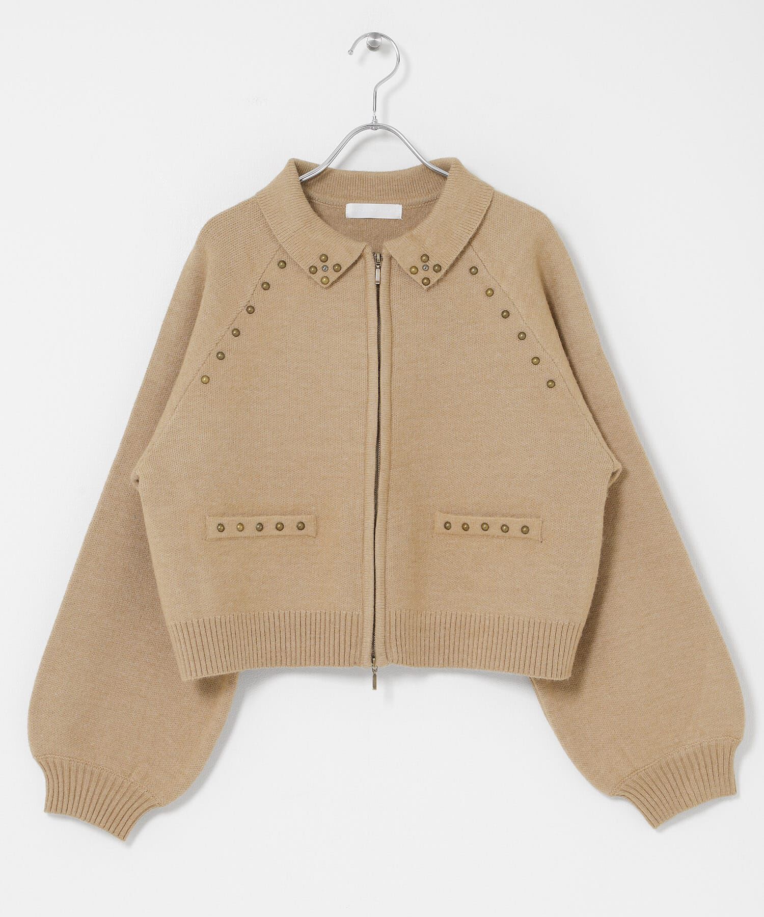 SENSE OF PLACE by URBAN RESEARCH「『洗濯可』スタッズデザインカーディガン」|カーディガン|