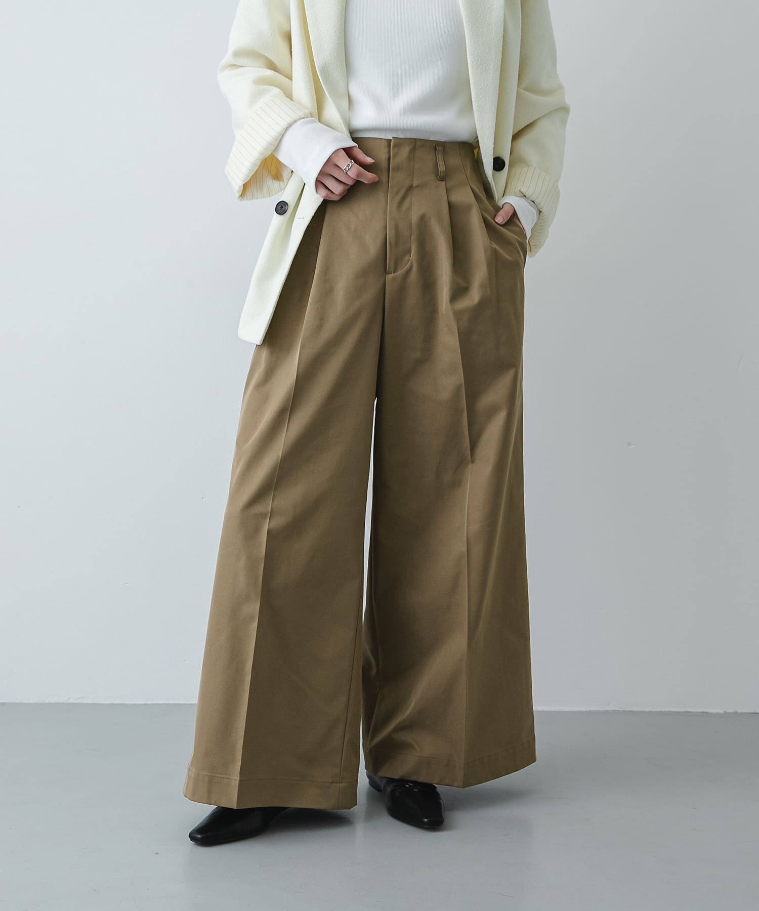 SENSE OF PLACE by URBAN RESEARCH「『XS/Lサイズ/WEB限定』バギーチノパンツ」|その他|ベージュ