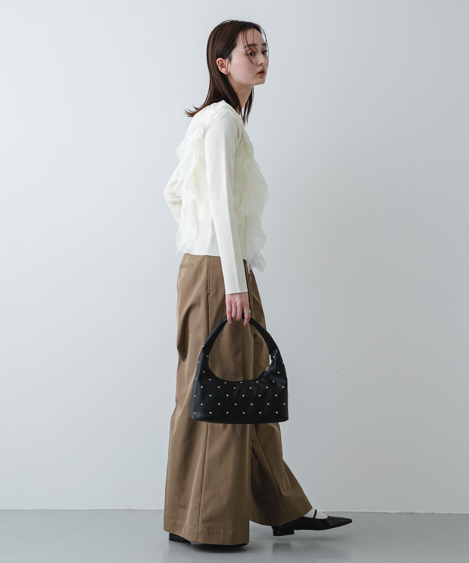 SENSE OF PLACE by URBAN RESEARCH「スタッズラウンドバッグ」|ハンドバッグ|