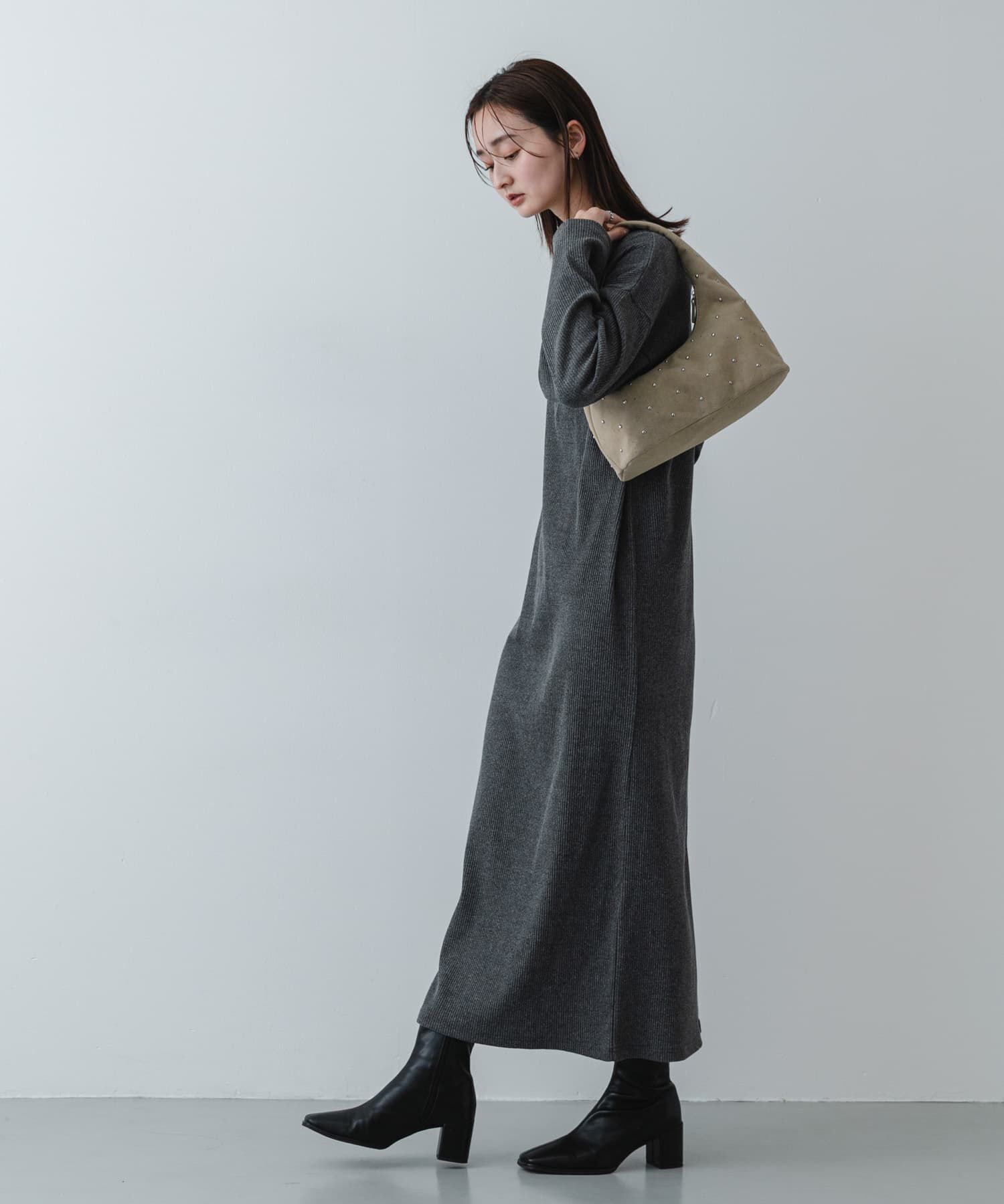 SENSE OF PLACE by URBAN RESEARCH「スタッズラウンドバッグ」|ハンドバッグ|