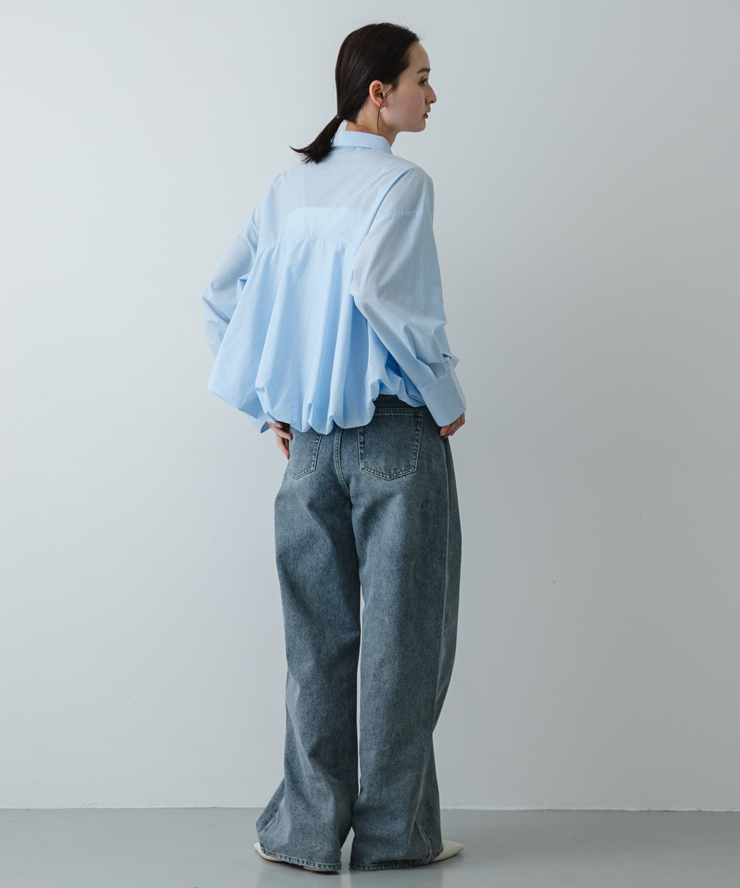 SENSE OF PLACE by URBAN RESEARCH「『イージーケア』シルバーボタンバルーンシャツ」|シャツ・ブラウス|