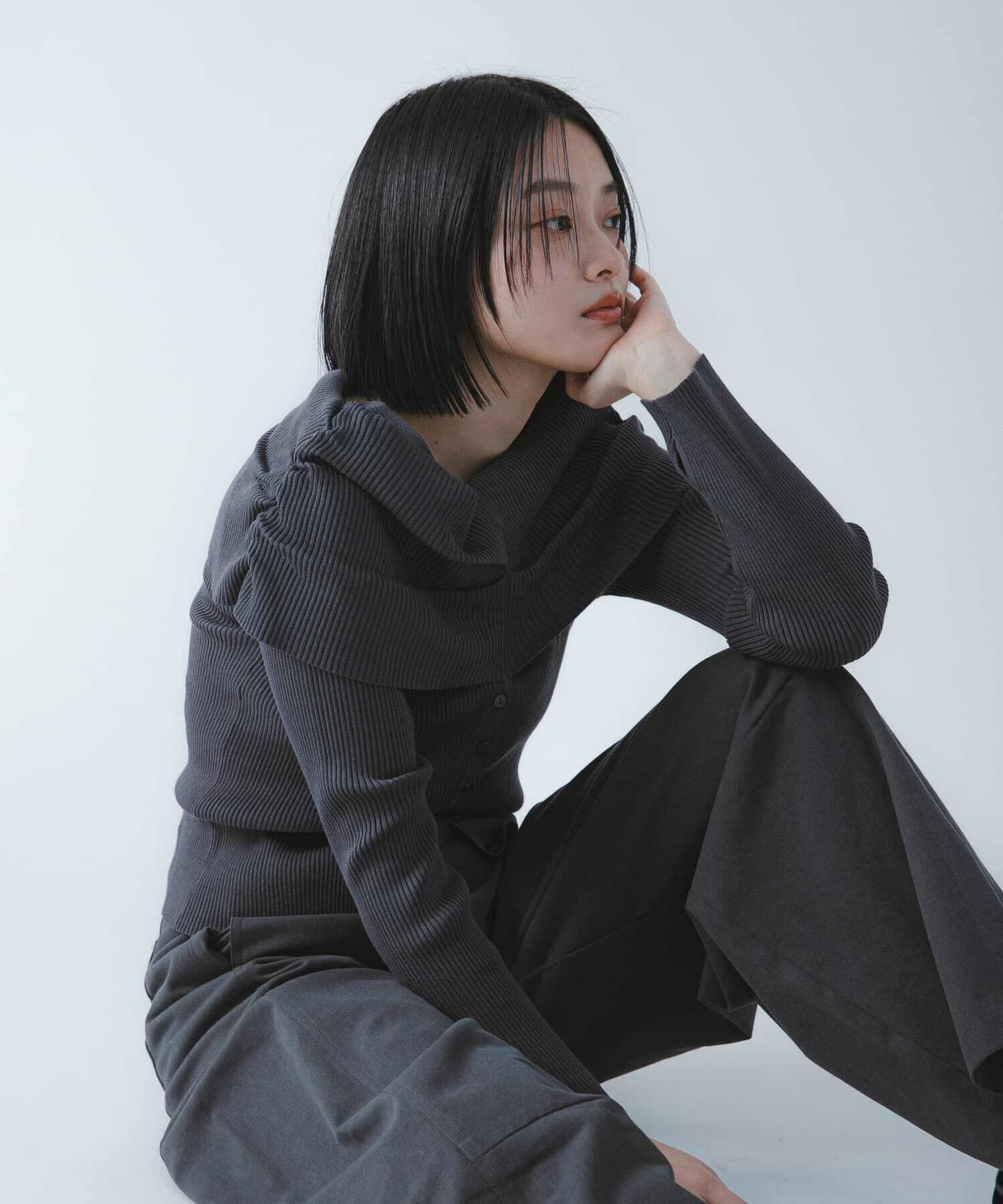 SENSE OF PLACE by URBAN RESEARCH「『洗濯可/防花粉』SKINProofオフショルセーター」|ニット・セーター|