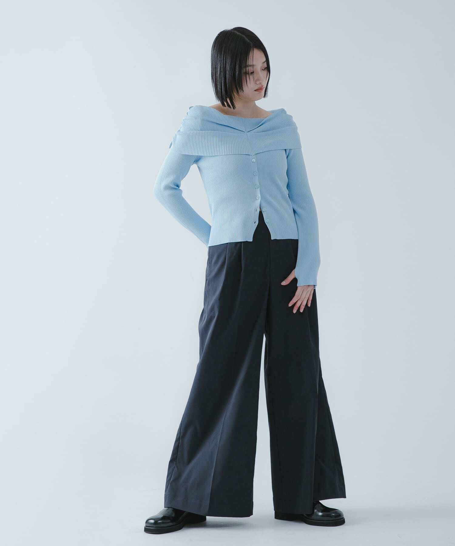 SENSE OF PLACE by URBAN RESEARCH「『洗濯可/防花粉』SKINProofオフショルセーター」|ニット・セーター|