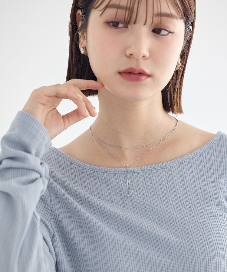 earth music&ecology「【ステンレス】Y字ネックレス」|ネックレス|
