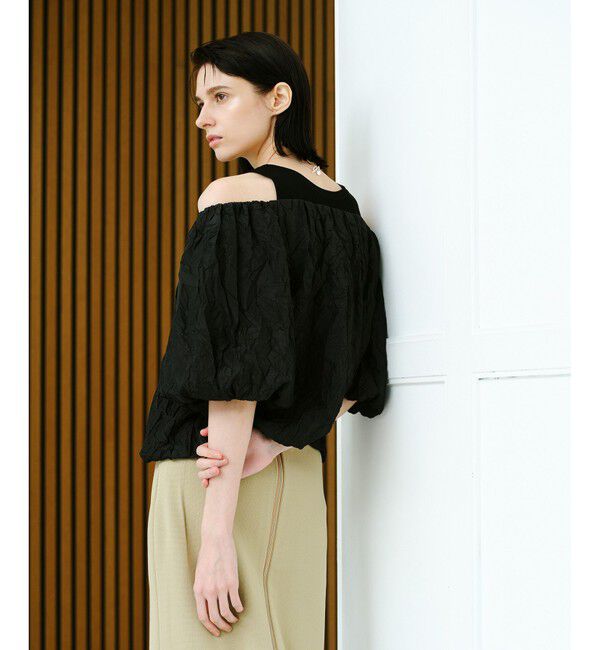 allureville「クリンクルワッシャーオフショルブラウス」|シャツ・ブラウス|