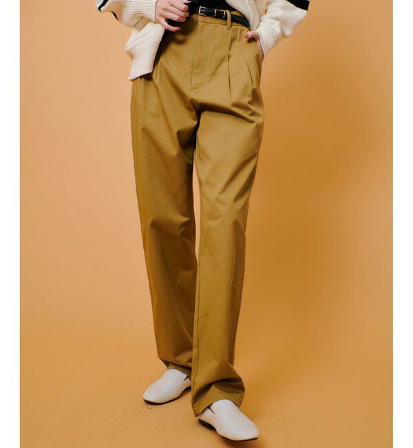 allureville「コンパクトクロスチノパンツ」|チノ|ベージュ