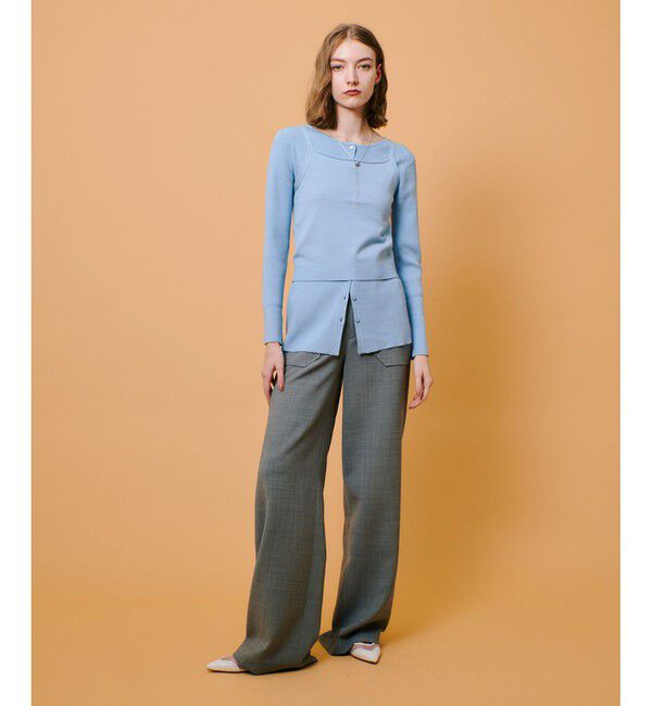 allureville「T/W 2WAYバイヤスワイドパンツ」|サルエル|