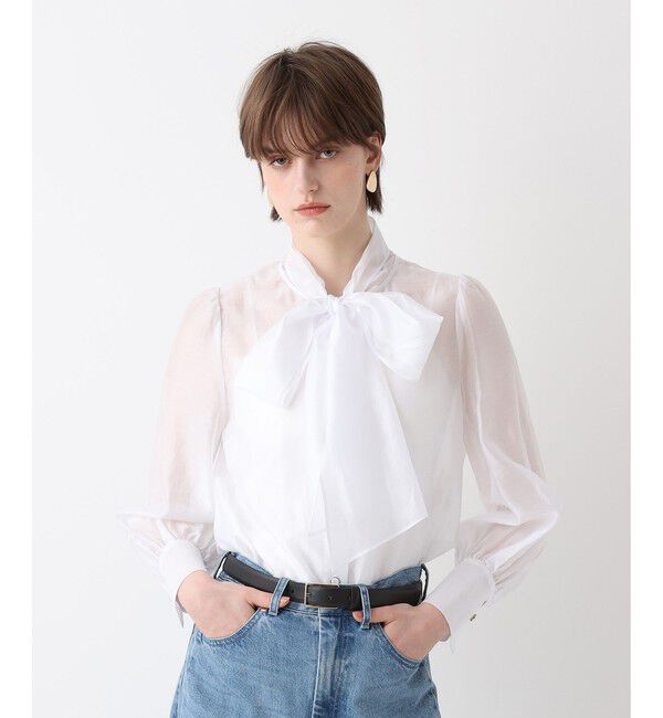 allureville/オーガンザボウブラウス