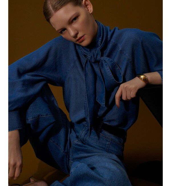 allureville「デニムボウブラウス」|シャツ・ブラウス|