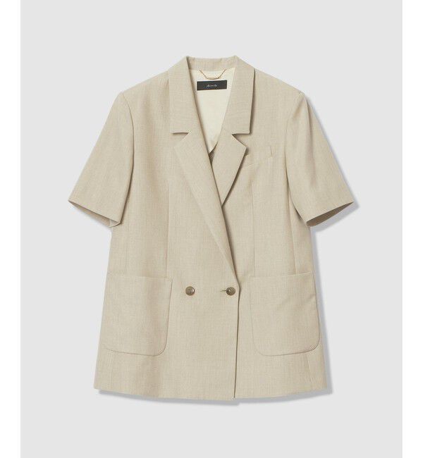 allureville「ハーフスリーブジャケット」|テーラードジャケット|