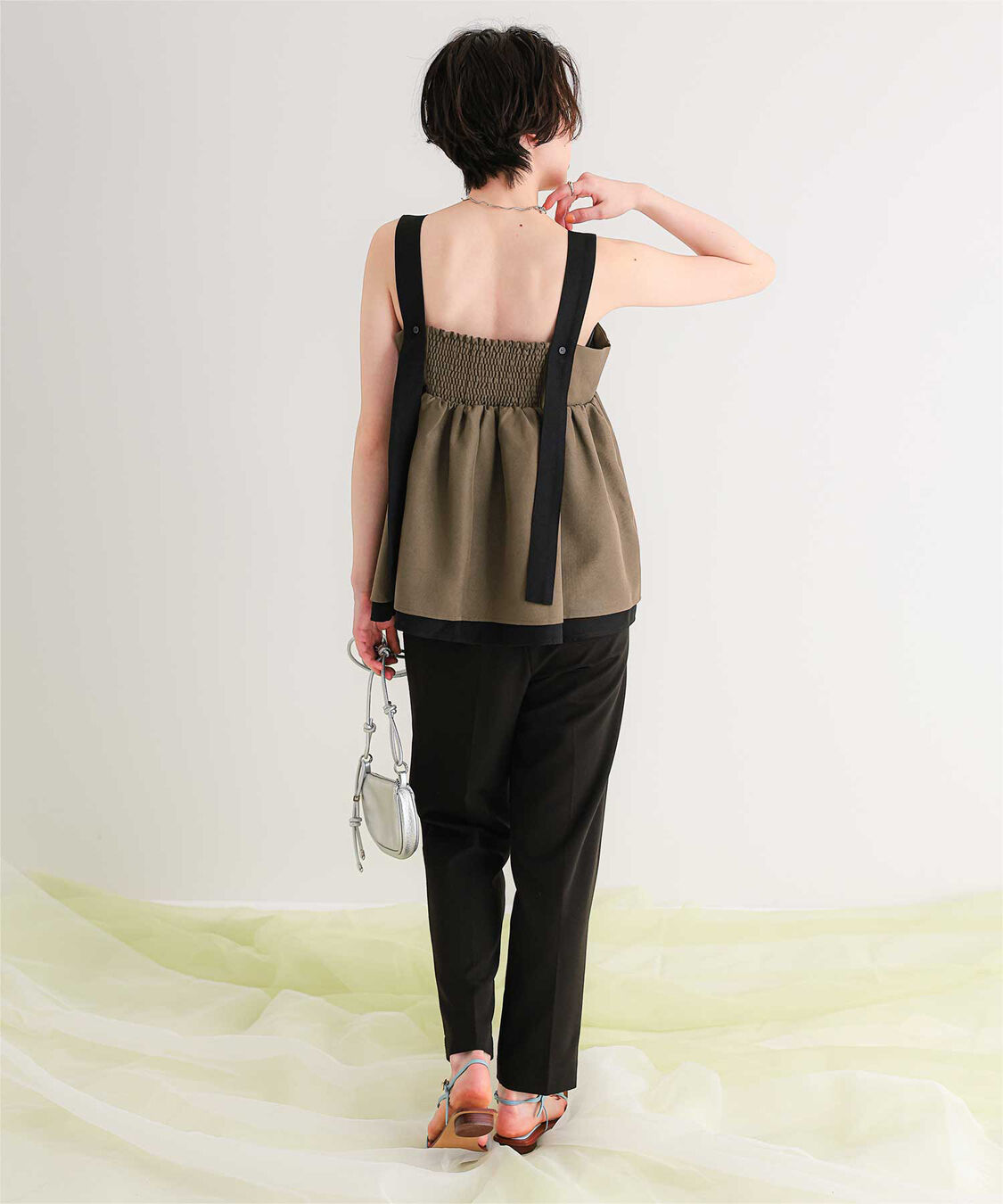 titivate「リネンライクペプラムトップス」|シャツ・ブラウス|