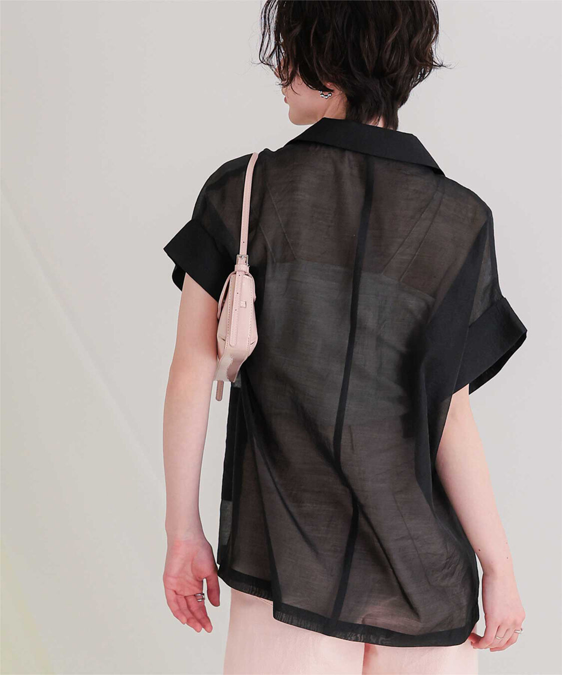 titivate「シアーハーフスリーブジャケット」|テーラードジャケット|