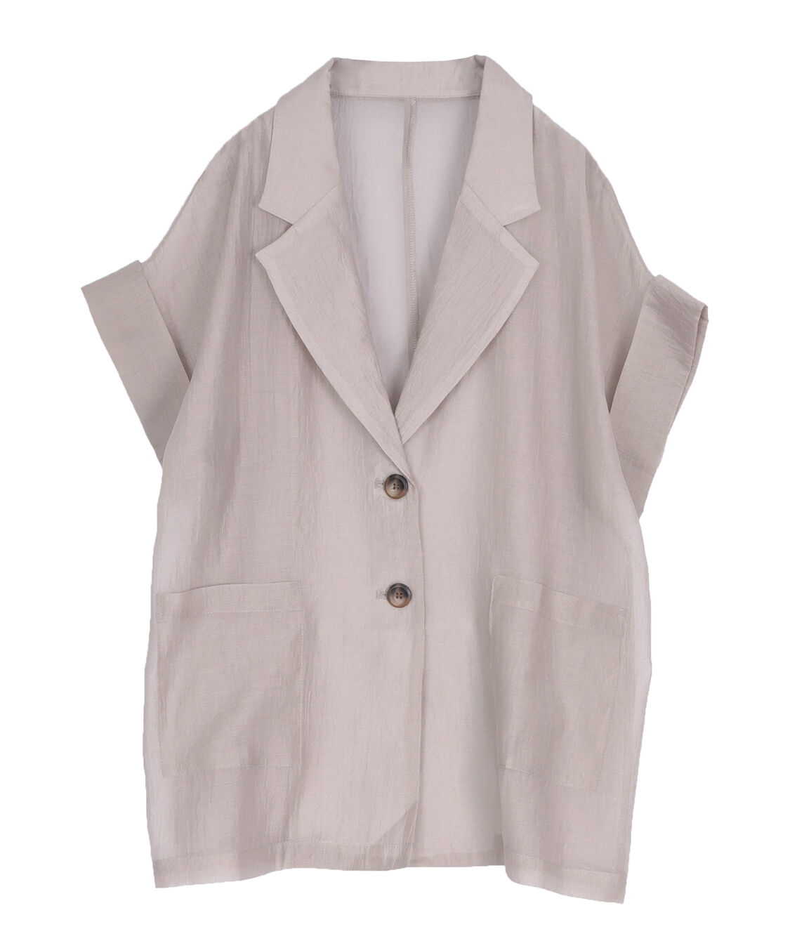 titivate「シアーハーフスリーブジャケット」|テーラードジャケット|