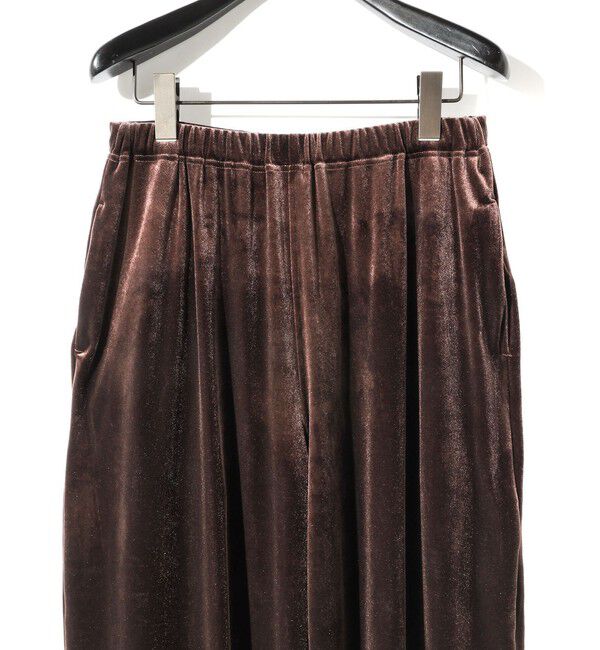 MIDIUMISOLID「MIDIUMISOLID for Ladies リラックスベロアパンツ」|チノ|