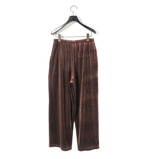 MIDIUMISOLID「MIDIUMISOLID for Ladies リラックスベロアパンツ」|チノ|