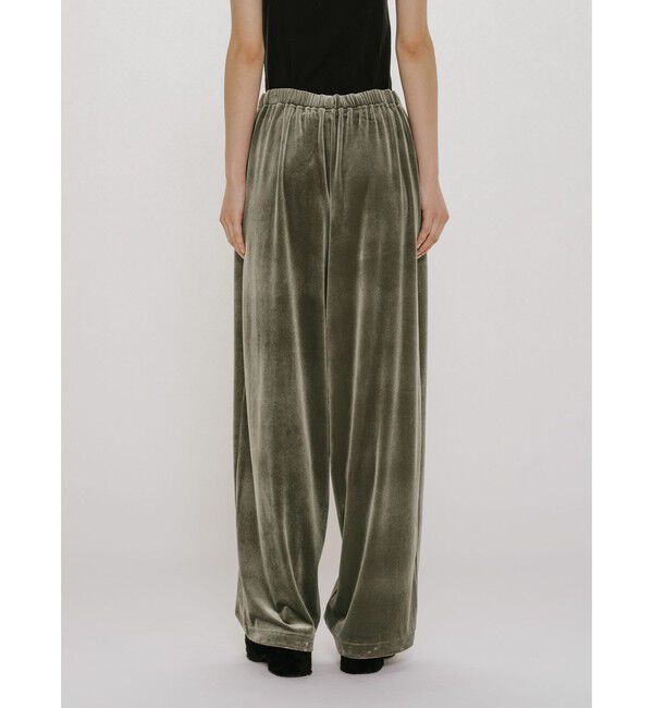 MIDIUMISOLID「MIDIUMISOLID for Ladies リラックスベロアパンツ」|チノ|