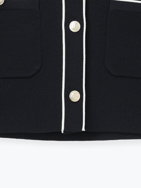 Te chichi「ミラノリブ配色ラインカーディガン」|カーディガン|