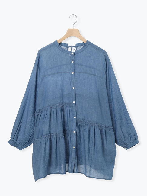 Samansa Mos2「2WAYシアーティアードチュニック」|シャツ・ブラウス|