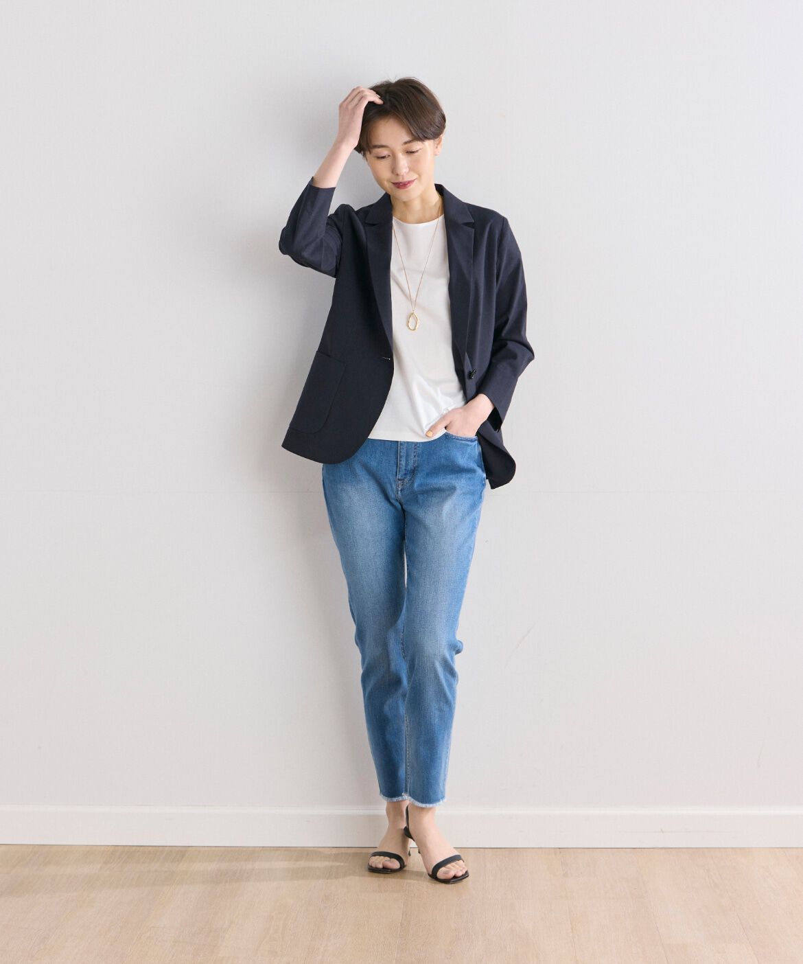 7-IDconcept.「H.SALT Easy ミッドライズテーパードイージーデニム《Healthy DENIM》 」|デニム|