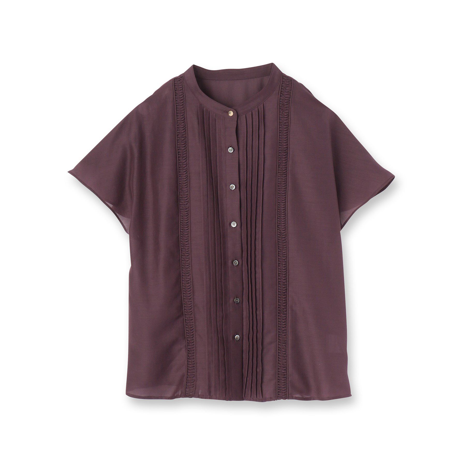 Reflect「【選べる7色◎／手洗い可】フロントピンタックデザインブラウス」|シャツ・ブラウス|