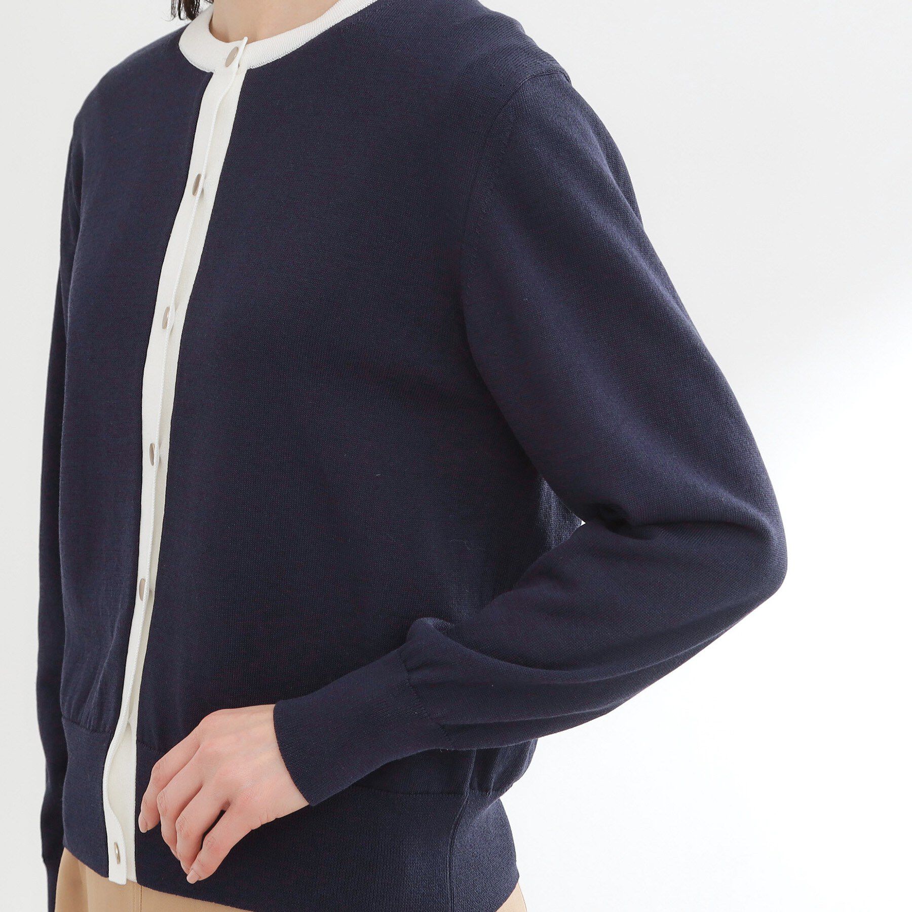 Reflect「【アンサンブル可】バイカラーカーディガン」|カーディガン|