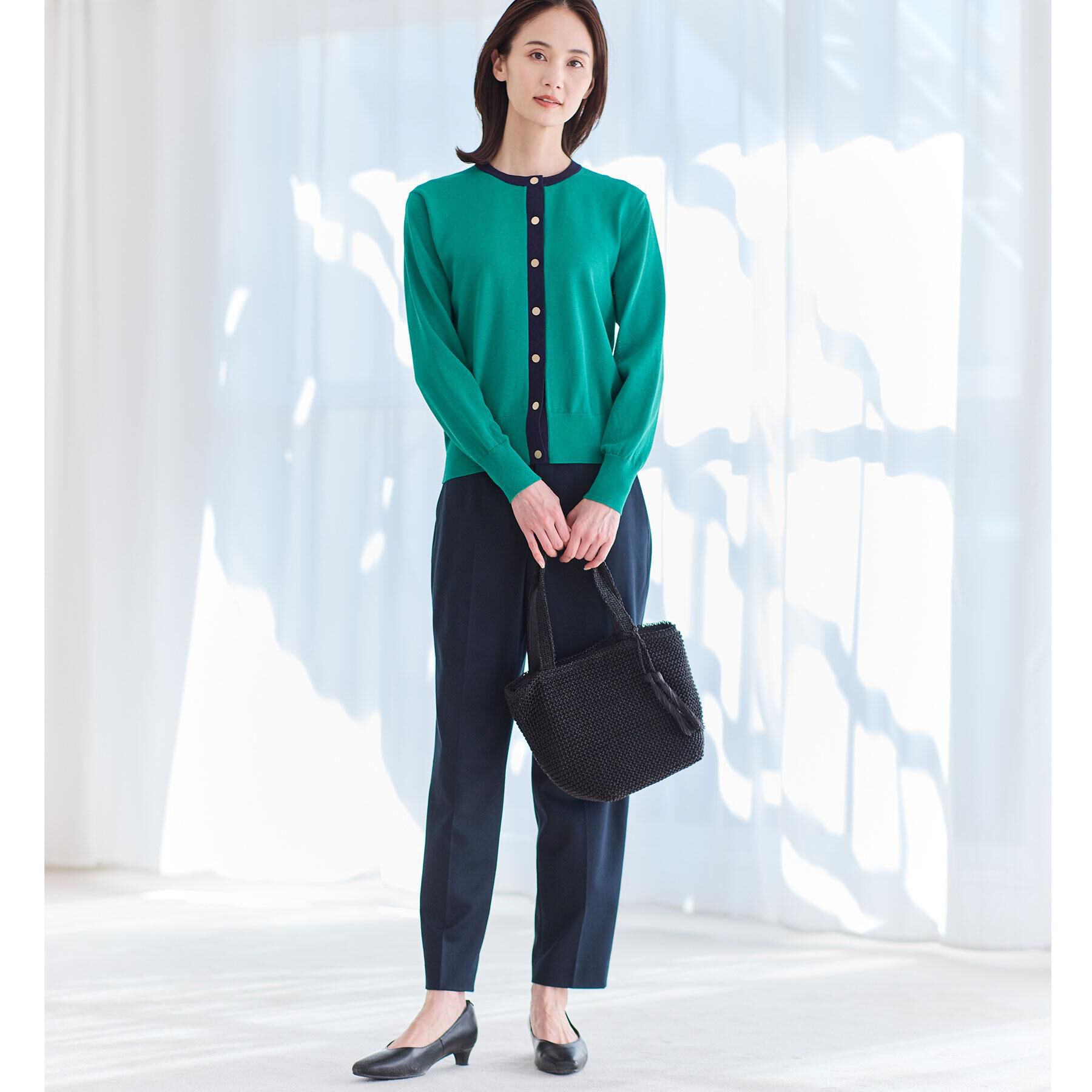 Reflect「【アンサンブル可】バイカラーカーディガン」|カーディガン|