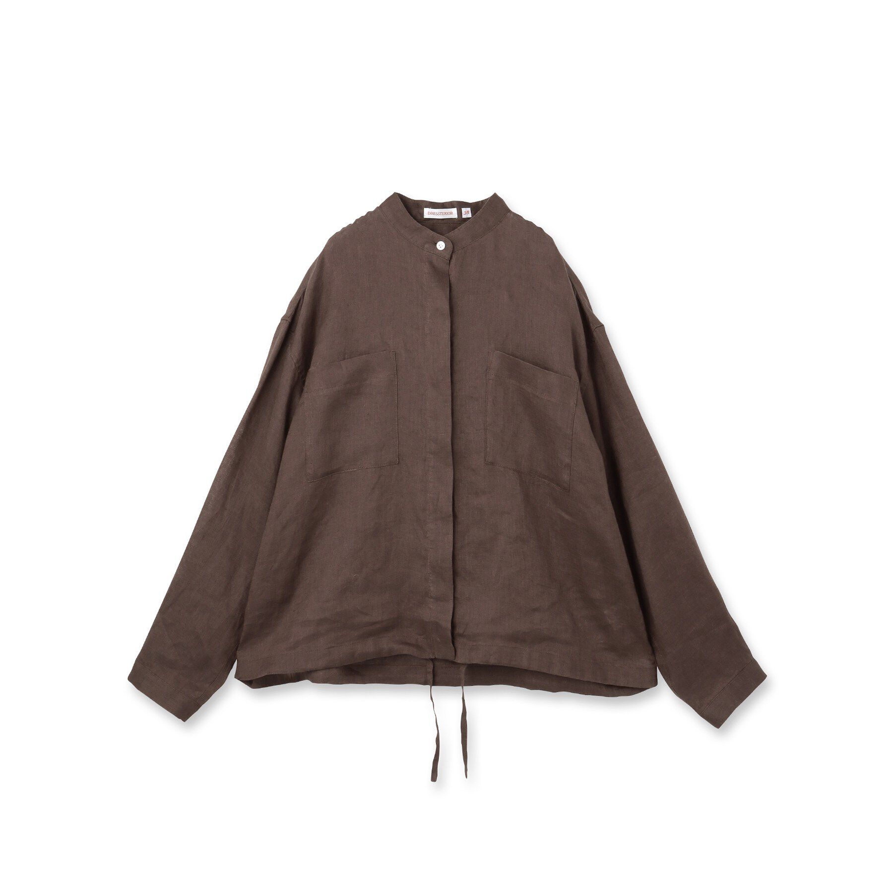 DRESSTERIOR「ストライプリネン ドロストシャツ」|シャツ・ブラウス|