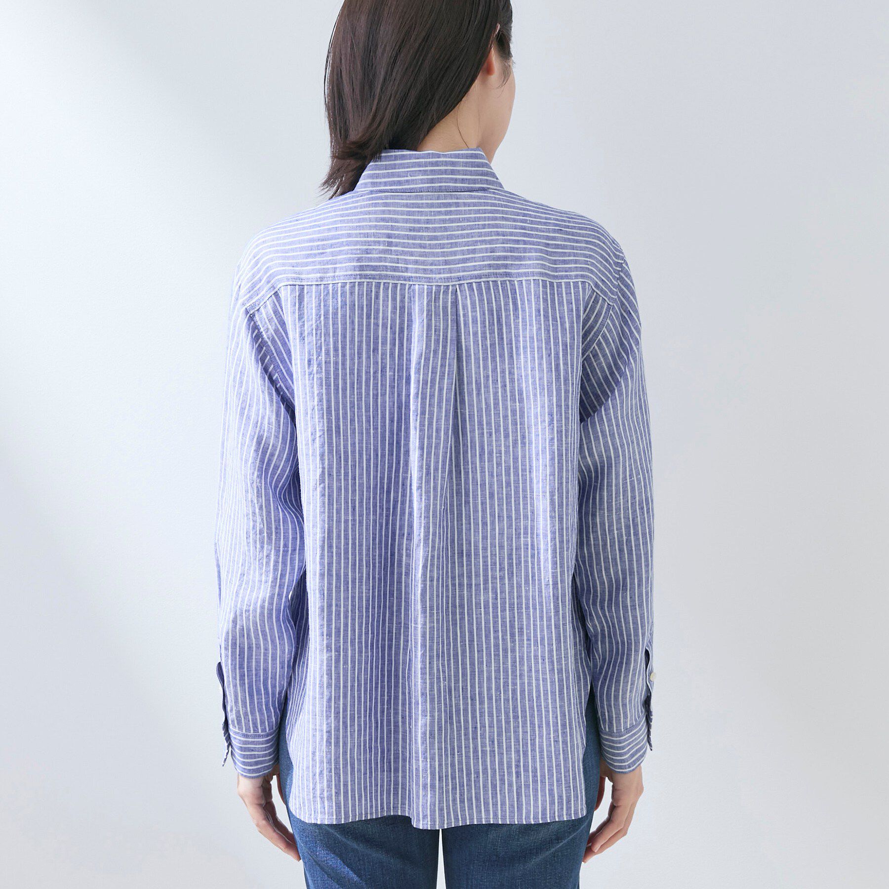 INDIVI「【接触冷感／2WAY】カシュクールリネンシャツ」|シャツ・ブラウス|