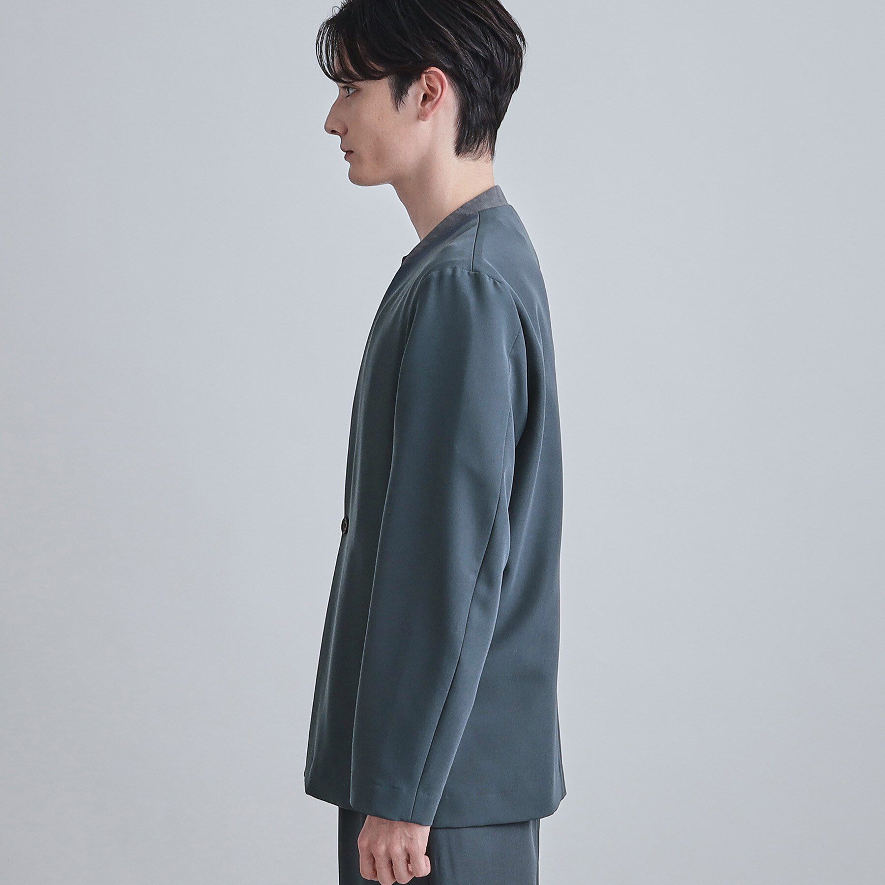 tk.TAKEO KIKUCHI「【セットアップ対応】360度ストレッチノーカラージャケット」|ノーカラージャケット|