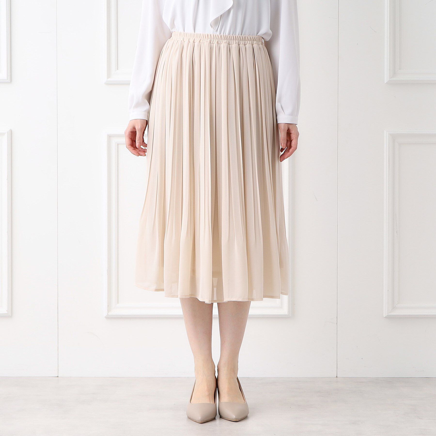 index「《新色追加》着丈が選べる！プリーツフレアスカート【イージーケア／防シワ／洗濯機洗い可】」|スカート|