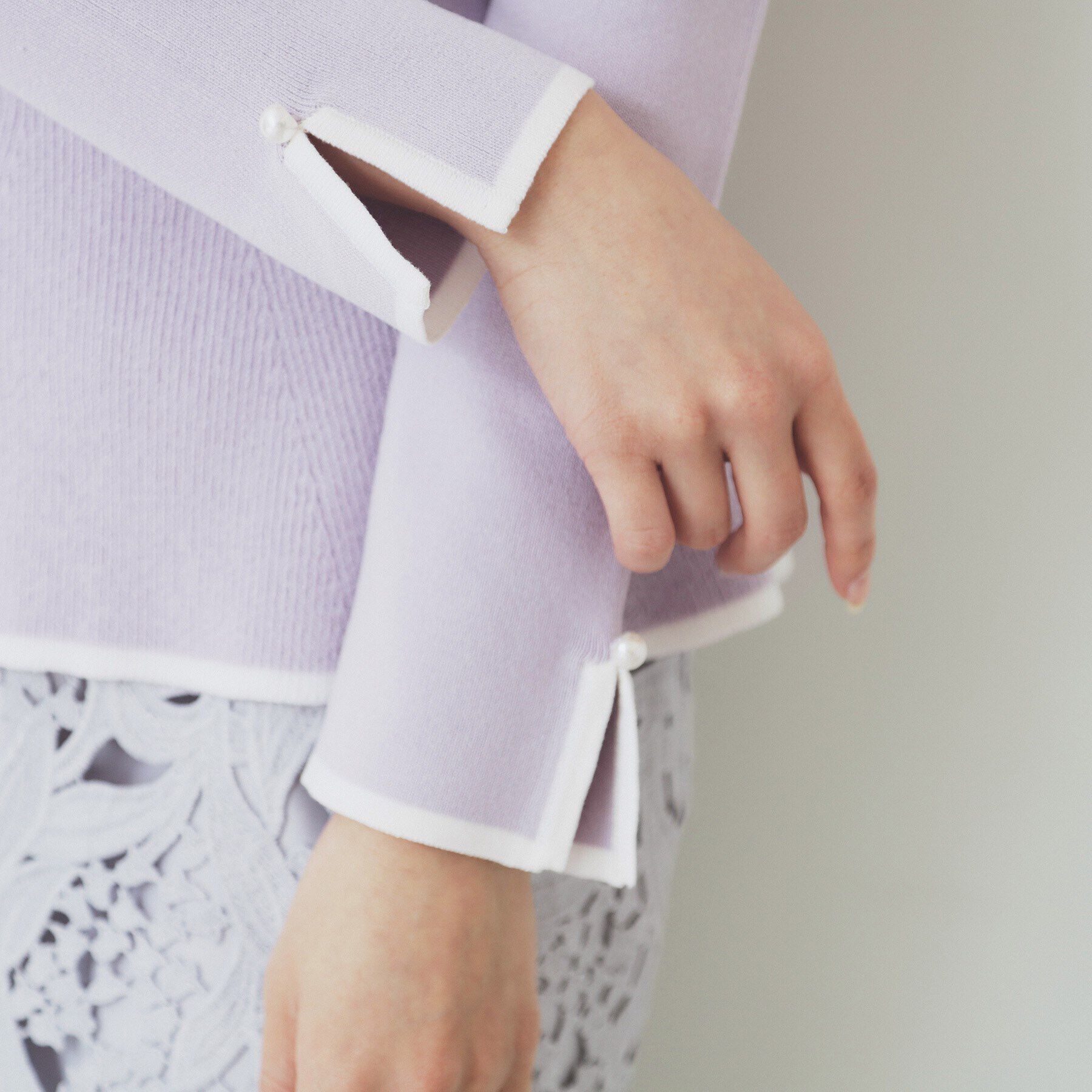 index「バイカラーペプラムニット【洗濯機洗い可】」|ニット・セーター|