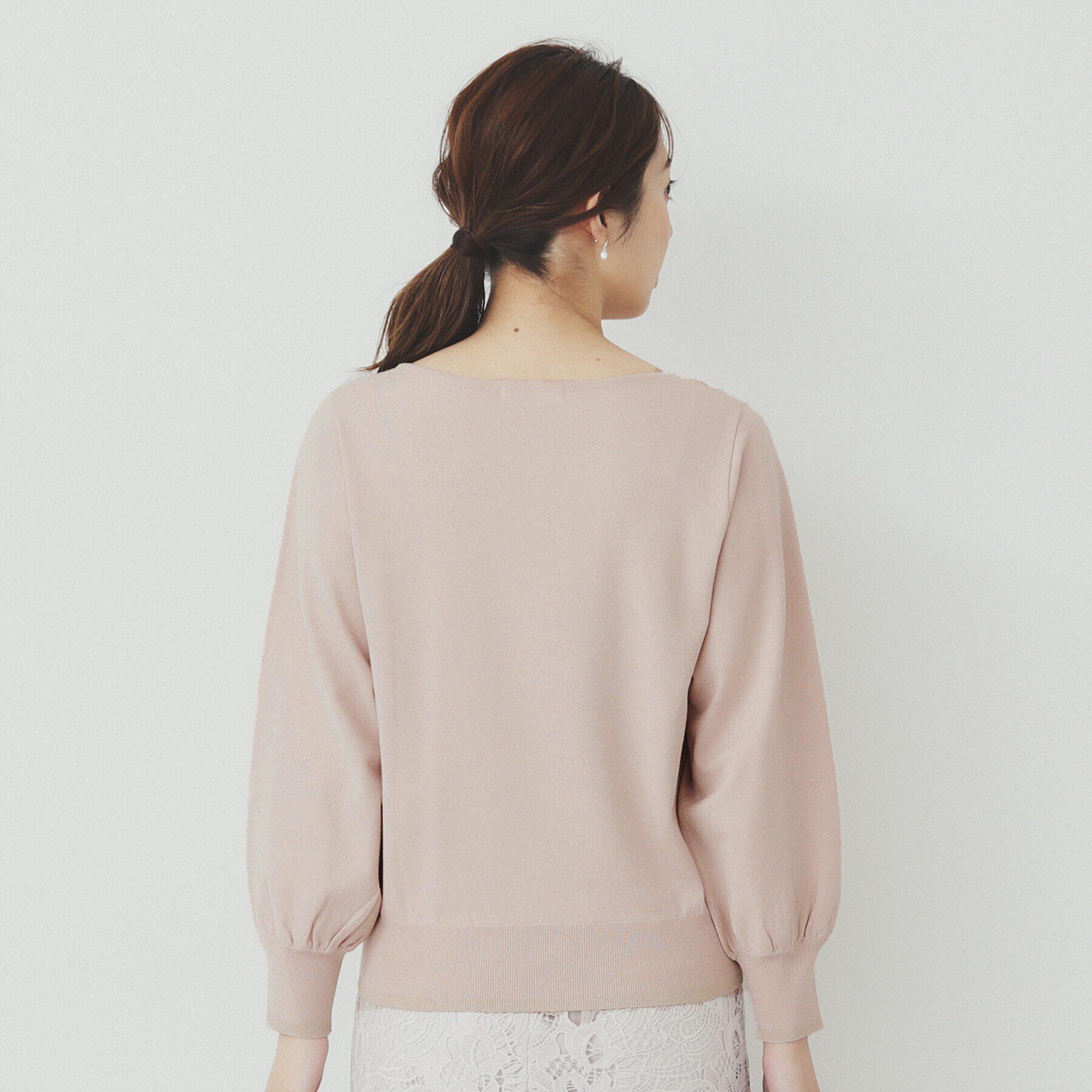 index「パーツ付きハートネックニットトップス【洗濯機洗い可】」|ニット・セーター|