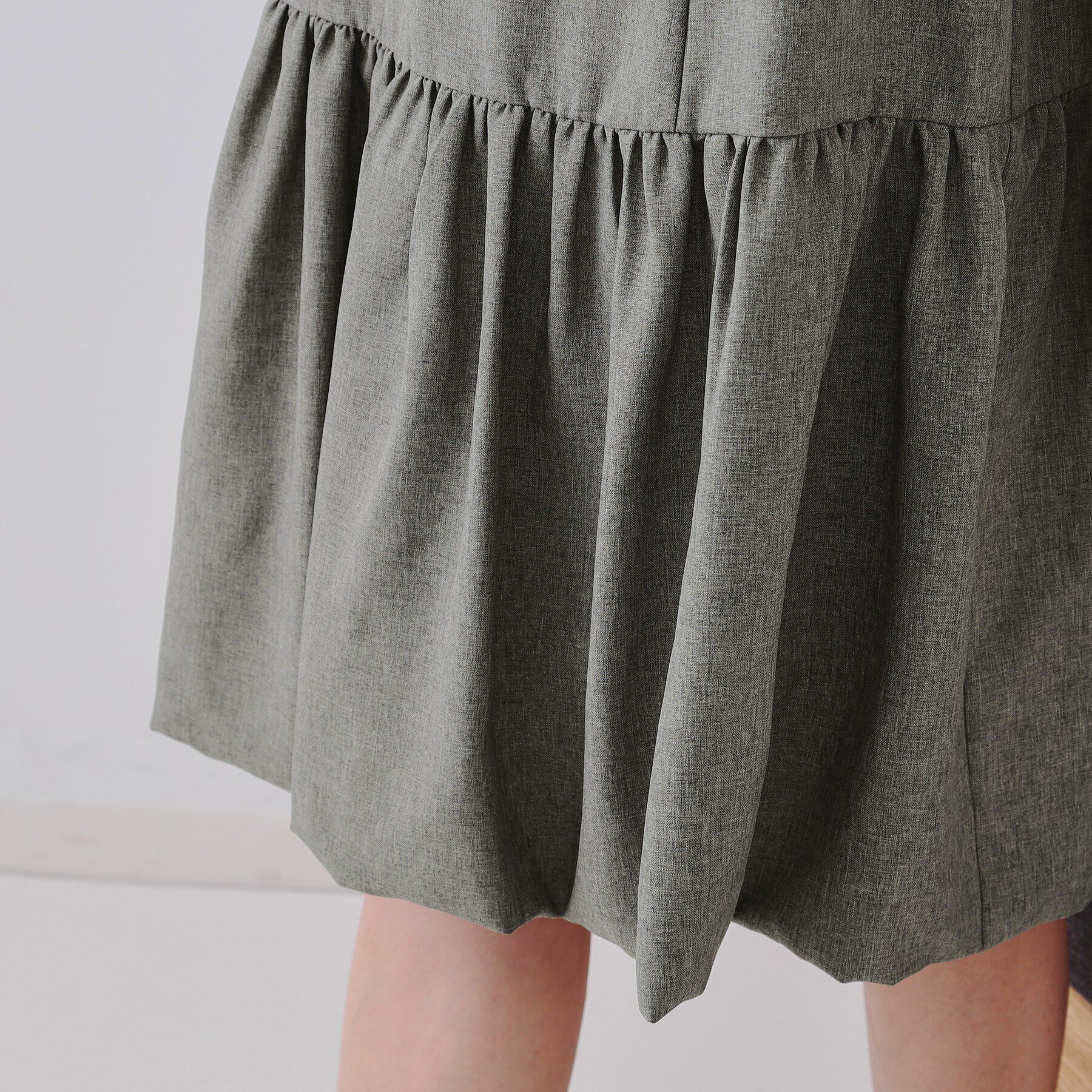 OPAQUE.CLIP「裾バルーンミニジャンスカ【洗濯機洗い可】」|ワンピース|