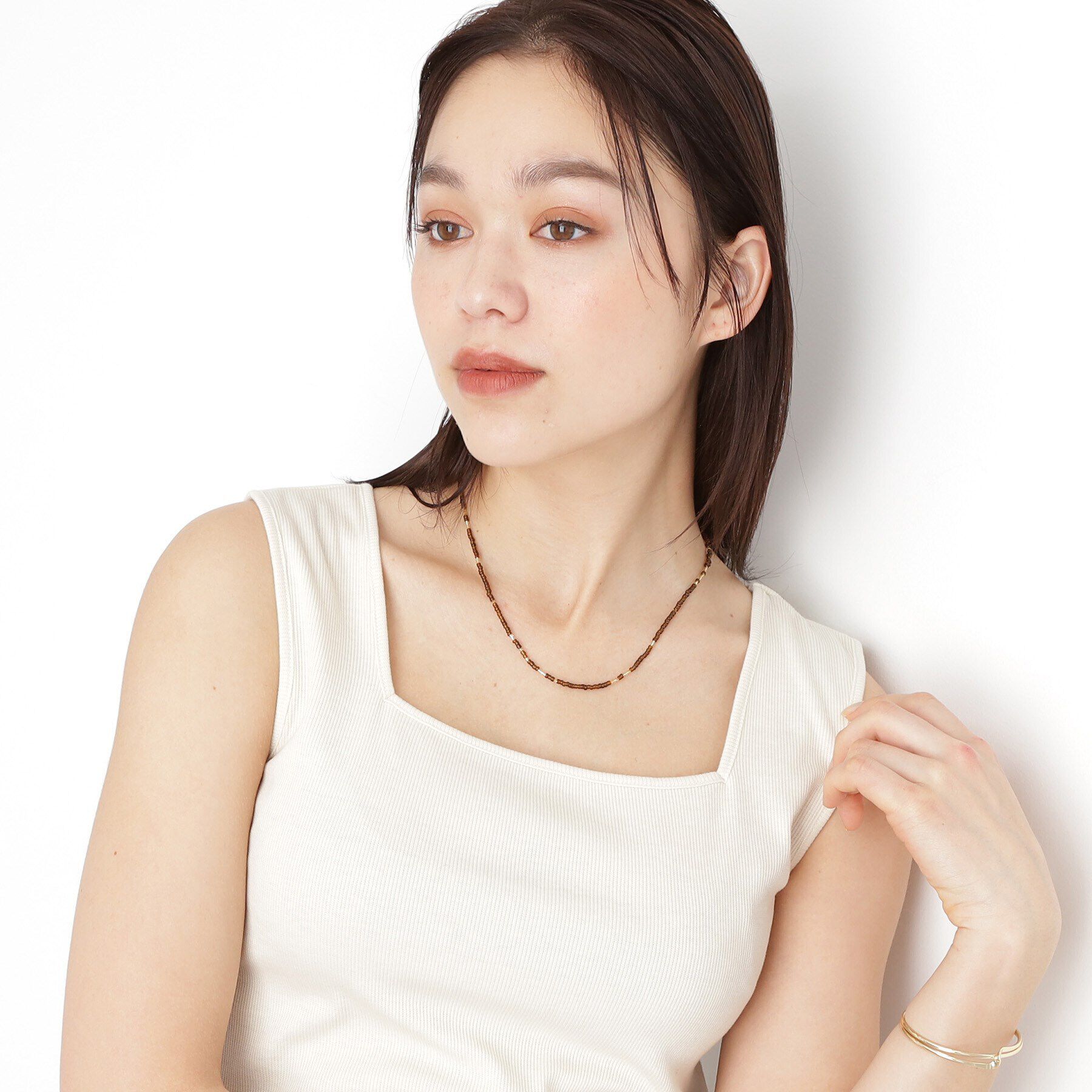 THE SHOP TK「ビーズ2WAYネックレス」|ネックレス|