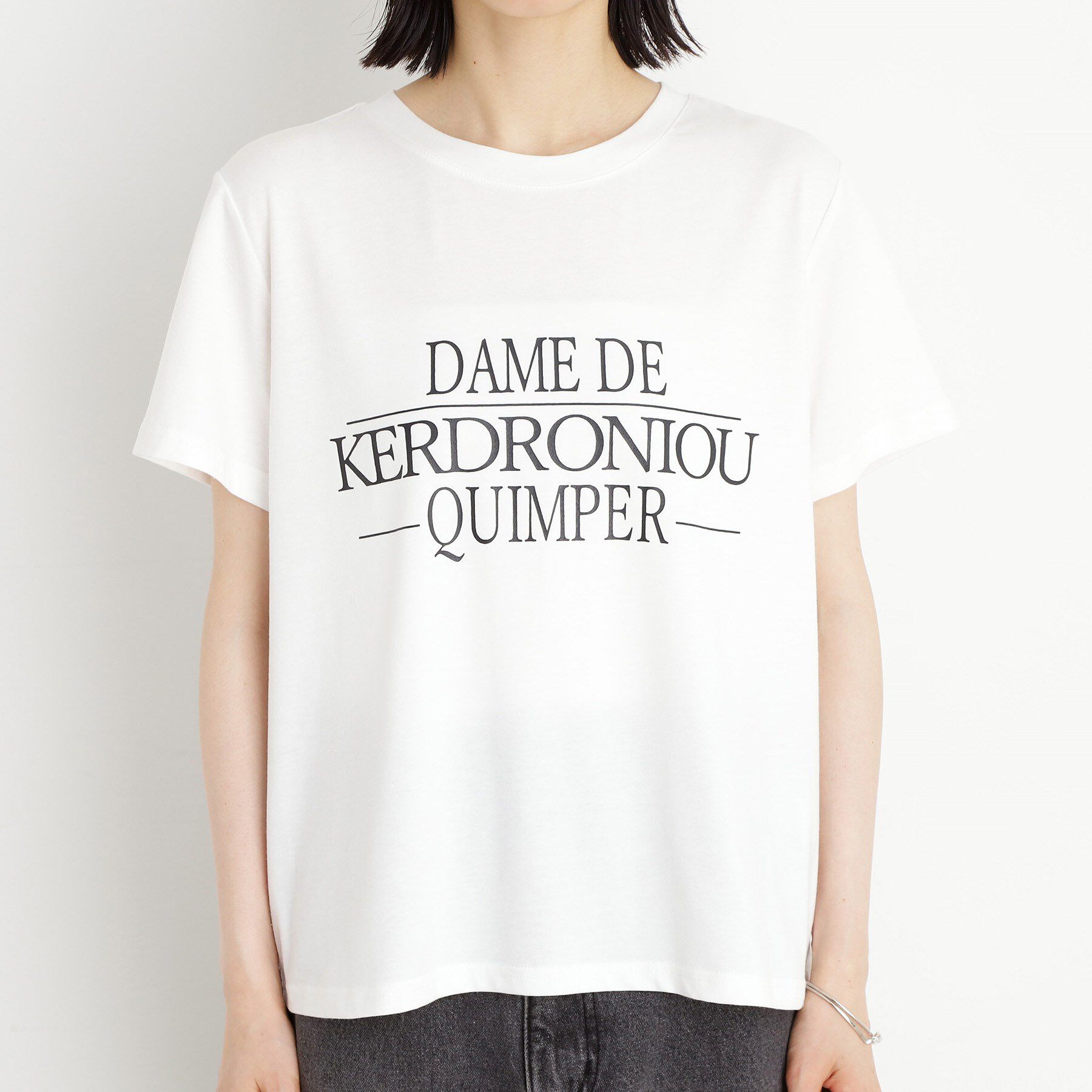 THE SHOP TK「【セットアイテム】チュール&times;ロゴTシャツ/洗える」|Tシャツ・カットソー|