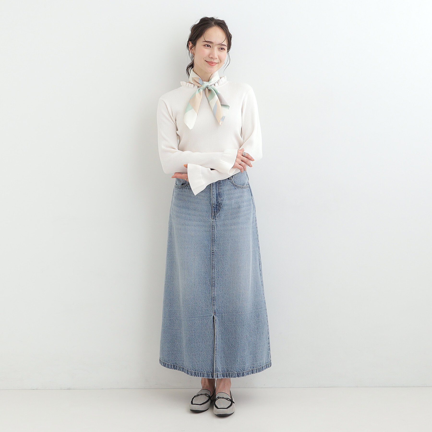 SHOO･LA･RUE「プリントスカーフ（65&times;65cm）」|バンダナ・スカーフ|