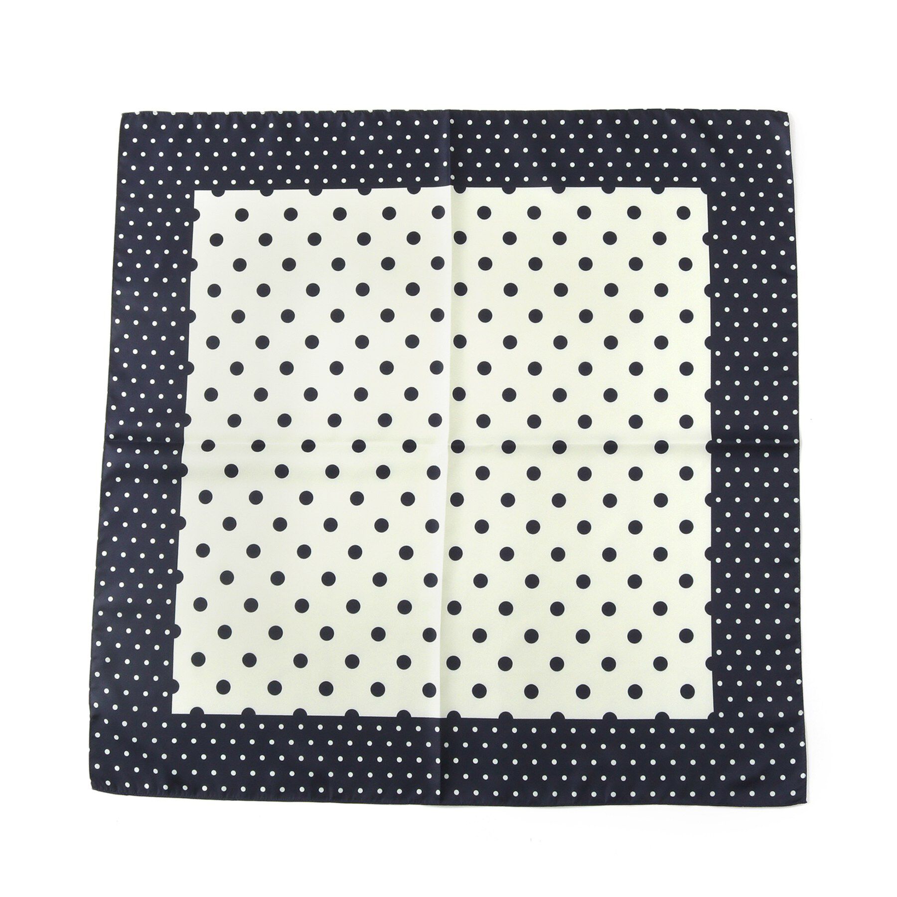 SHOO･LA･RUE「プリントスカーフ（65&times;65cm）」|バンダナ・スカーフ|ネイビー(494)