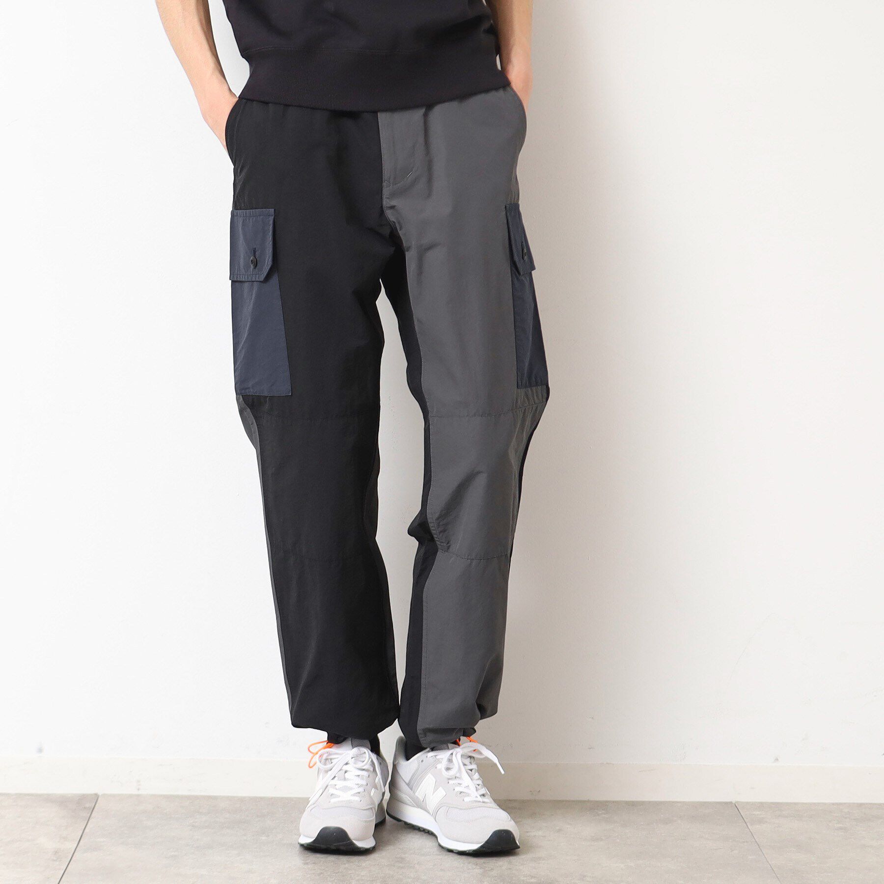 Dessin「【洗える】配色カーゴパンツ」|その他|ブラック(019)