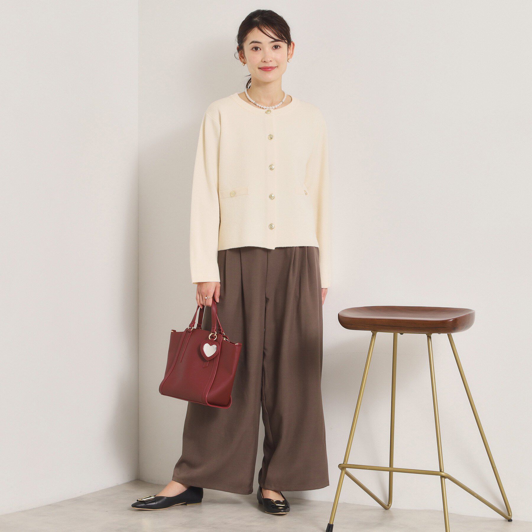 ITS&rsquo;DEMO「【花粉防止／手洗い可】ニットジャケット」|ノーカラージャケット|