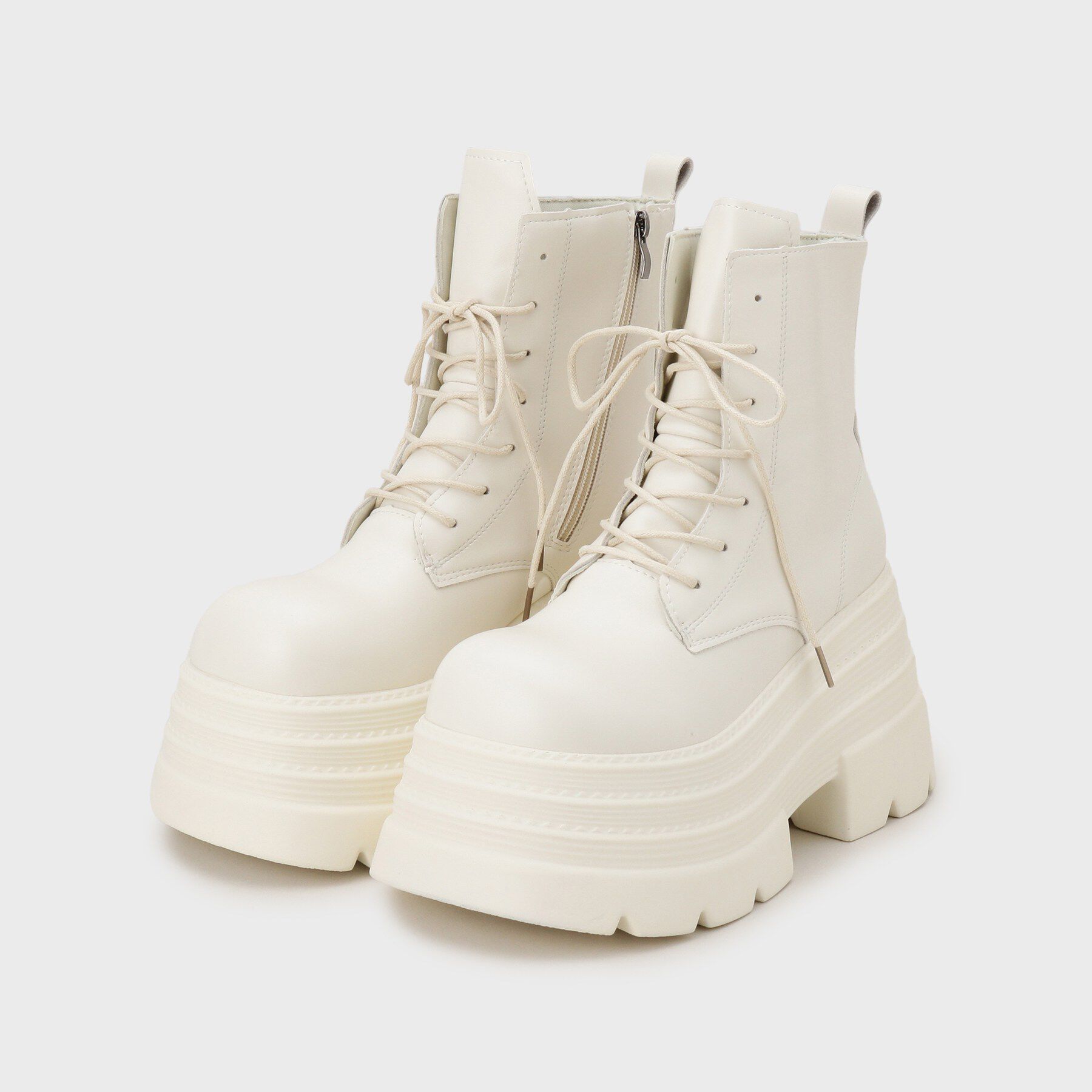 csT&P「厚底レースアップ」|ショートブーツ|