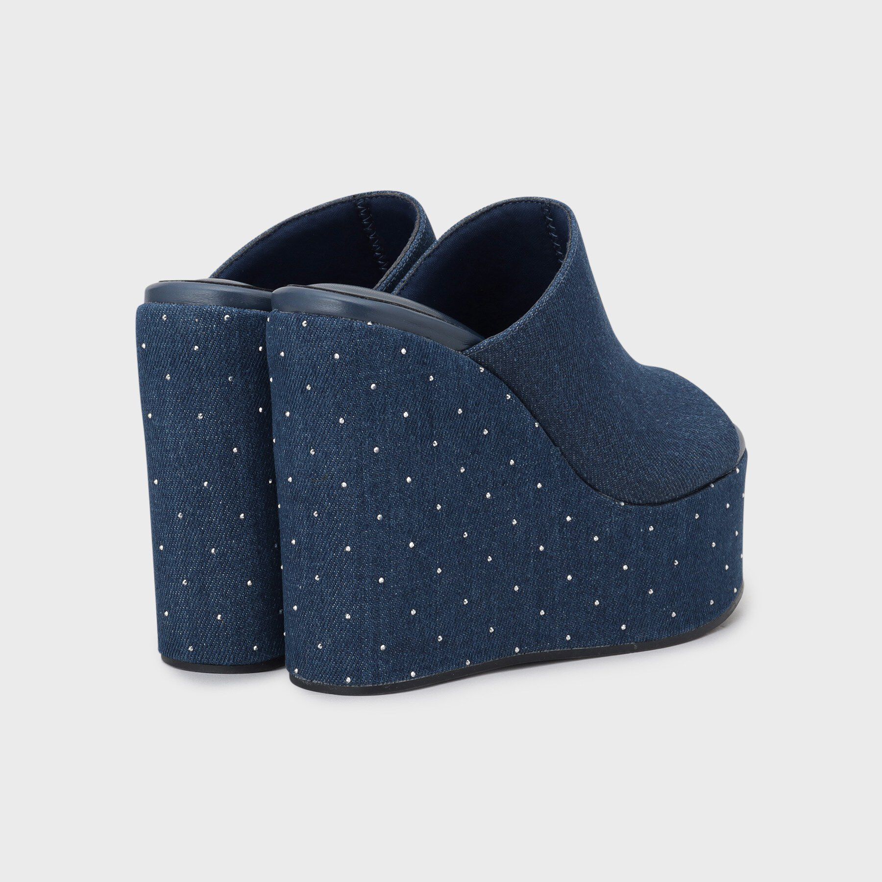 ESPERANZA「ラインストーンウエッジミュール」|サンダル|